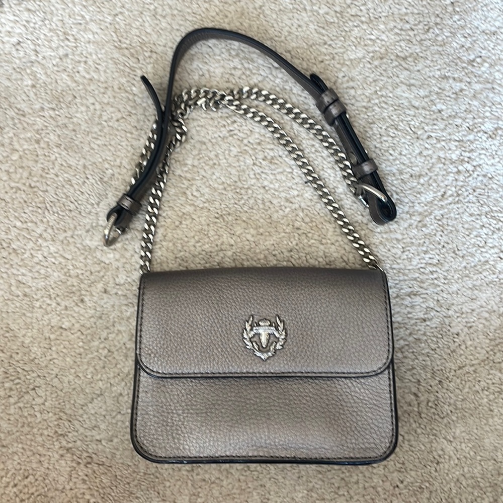 Rudsak leather crossbody bag - silver color